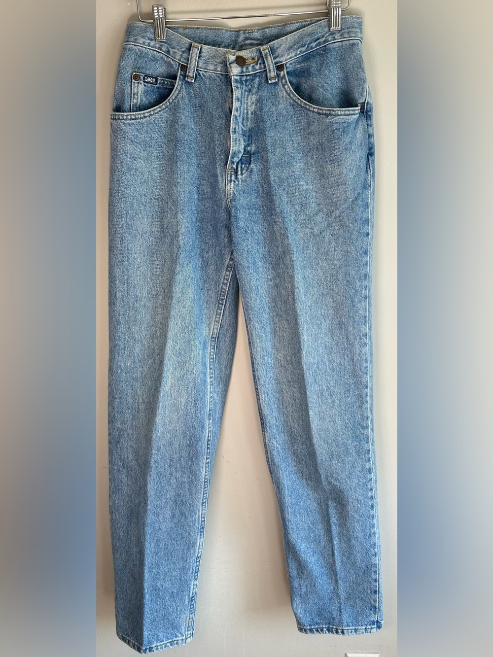 Vintage Lee Womens Jeans Size 30X34 Light Wash High Waisted Relaxed Mom Denim 🔥